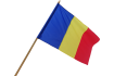 Steag Romania 135x90cm cu Lance LEMN
